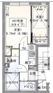 ラヴィエール秋葉原の間取り画像