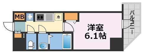 プレサンス天王寺 勝山の間取り画像