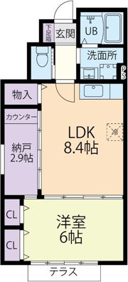 ヴィラ サンパティーク(Villa Sympathique)の間取り画像