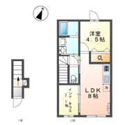 パレス北野の間取り画像