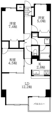 メルシーハイムⅠの間取り画像