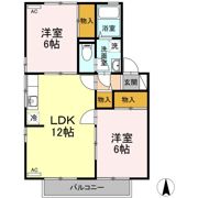 セントラルヴィレッジ桑原 B棟の間取り画像