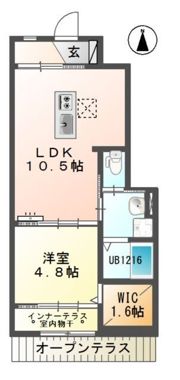 Baby’s breath（ベイビーズブレス）の間取り画像