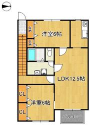 ヴィラージュの間取り画像