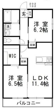 フォレストⅡの間取り画像