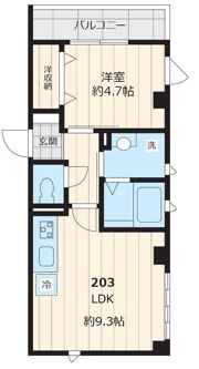 メゾンパルクの間取り画像