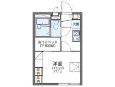 レオパレス中浜の間取り画像