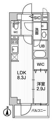 シーズンフラッツ押上テラスの間取り画像