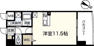 サムティレジデンス平和大通りの間取り画像