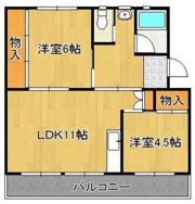 ビレッジハウス直方 1号棟の間取り画像