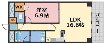 船場ミッドキューブの間取り画像