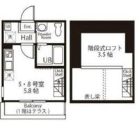 ハーミットクラブハウス横浜松ヶ丘の間取り画像