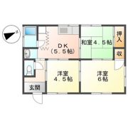 小野貸家 東の間取り画像