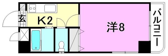 プライムone道後の間取り画像