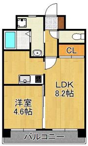 T-FLAT58の間取り画像