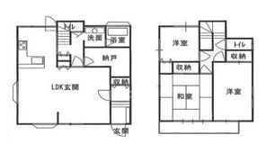 東伏見戸建ての間取り画像