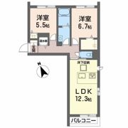 ガルテンMASAKI A棟の間取り画像