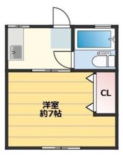 矢島ハイツの間取り画像