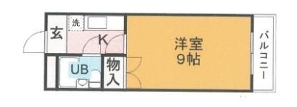 ヒデハイツの間取り画像