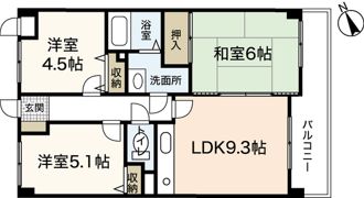 DHハウス江波の間取り画像