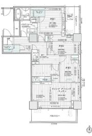 サンコリーヌタワー横須賀中央駅前の間取り画像