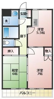 とくしげヒルⅠの間取り画像