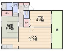 サンガーデン辰巳B棟の間取り画像