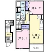 メゾングレイスAの間取り画像