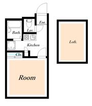 レオパレスイーストの間取り画像