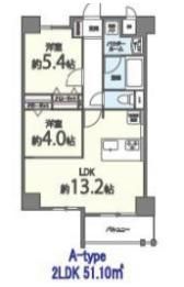 キャッスルビュー玉造上町台の間取り画像