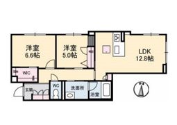 ベレオガーデンズ北方の間取り画像