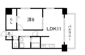 西十日市FLATSの間取り画像