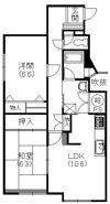 ガーデンロゼ高町の間取り画像