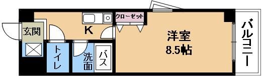 クローバーハイツⅢの間取り画像