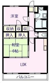 セゾン秀静の間取り画像