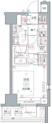 クレヴィスタ阪東橋Ⅱの間取り画像