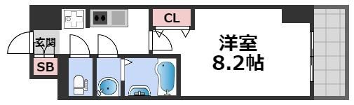 スプランディッド難波WESTの間取り画像