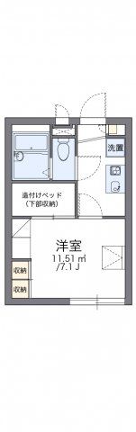 レオパレスMay21石橋の間取り画像