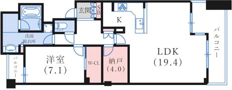 テラス神戸・中山手の間取り画像
