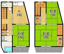 神岳ハイツ1号の間取り画像