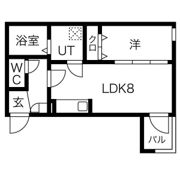 メイクスR道徳公園Iの間取り画像