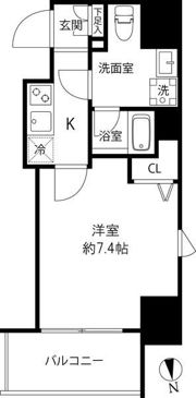 プレール・ドゥーク浅草橋の間取り画像