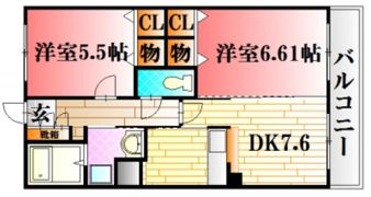 ビーフリー中本の間取り画像