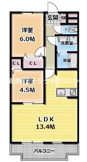 フォレストメゾン打越の間取り画像