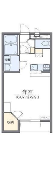 レオパレス蒼 1の間取り画像