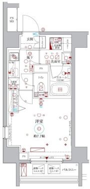 ラグディア北新宿の間取り画像