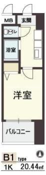 HOPE CITY天神橋の間取り画像