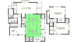山田貸家の間取り画像
