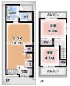 大久保町戸建の間取り画像