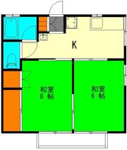 はねだハイツの間取り画像